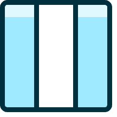 Layout Three Columns Icon from Ultimate Duotone Set