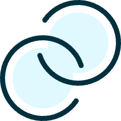 Hyperlink Circle Icon from Ultimate Duotone Set