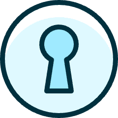 Keyhole Circle Icon from Ultimate Duotone Set