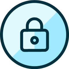 Lock Circle 1 Icon from Ultimate Duotone Set