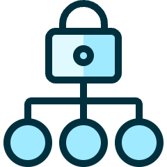 Lock Hierarchy Icon from Ultimate Duotone Set