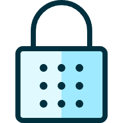 Lock Password 1 Icon from Ultimate Duotone Set