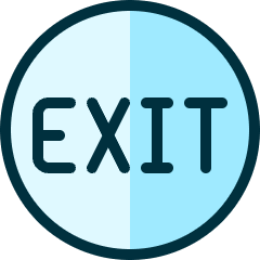 Exit 1 Icon from Ultimate Duotone Set
