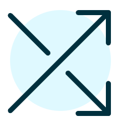 Cross Over Icon from Ultimate Duotone Set
