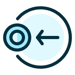 Cursor Move Target Left Icon from Ultimate Duotone Set