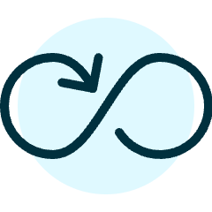 Button Loop Arrow Icon from Ultimate Duotone Set