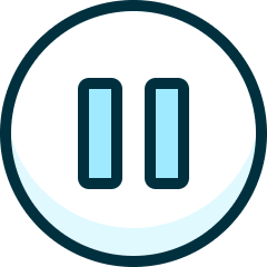 Button Pause 1 Icon from Ultimate Duotone Set