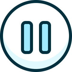 Button Pause Icon from Ultimate Duotone Set