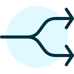 Button Split Icon from Ultimate Duotone Set