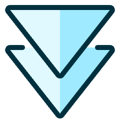 Navigation Arrows Down 1 Icon from Ultimate Duotone Set
