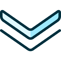 Navigation Down 1 Icon from Ultimate Duotone Set