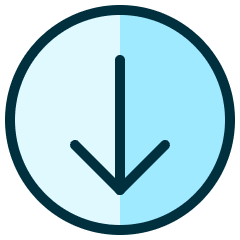 Navigation Down Circle Icon from Ultimate Duotone Set