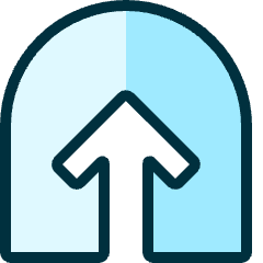 Navigation Up 3 Icon from Ultimate Duotone Set