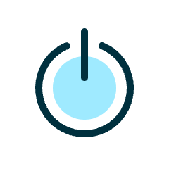 Power Button Icon from Ultimate Duotone Set