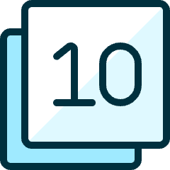 Paginate Filter 10 Icon from Ultimate Duotone Set