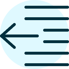 Indent Decrease 1 Icon from Ultimate Duotone Set