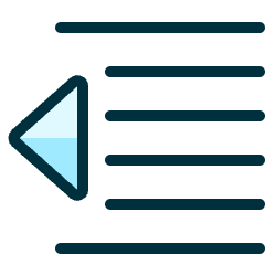 Indent Decrease Icon from Ultimate Duotone Set