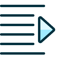 Indent Increase Icon from Ultimate Duotone Set