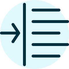 Indent Left Icon from Ultimate Duotone Set