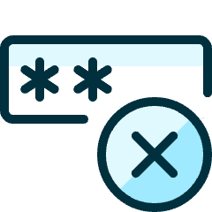 Password Denied 1 Icon from Ultimate Duotone Set