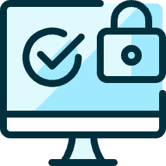 Password Desktop Lock Approved Icon from Ultimate Duotone Set