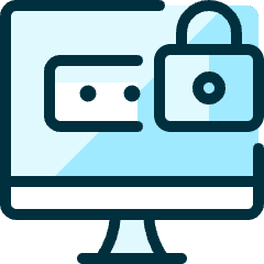 Password Desktop Lock Icon from Ultimate Duotone Set
