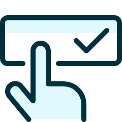 Touch Password Approved 1 Icon from Ultimate Duotone Set
