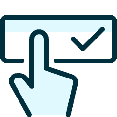 Touch Password Approved Icon from Ultimate Duotone Set