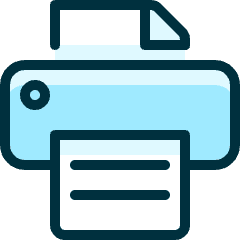 Print Text Icon from Ultimate Duotone Set