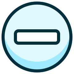 Subtract Circle Bold Icon from Ultimate Duotone Set