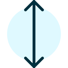 Expand Vertical Icon from Ultimate Duotone Set