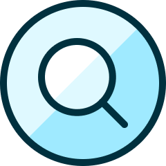 Search Circle Icon from Ultimate Duotone Set