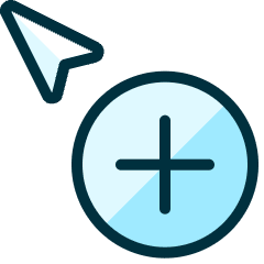 Cursor Add Icon from Ultimate Duotone Set