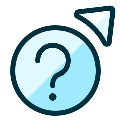 Cursor Question Icon from Ultimate Duotone Set