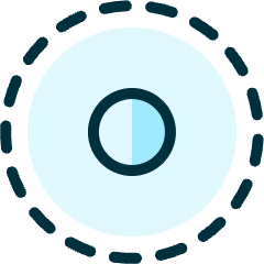 Cursor Select Circle Icon from Ultimate Duotone Set