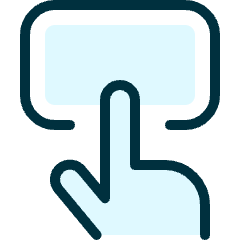 Touchpad Finger Icon from Ultimate Duotone Set