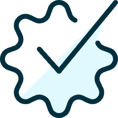 Cog Approved 1 Icon from Ultimate Duotone Set