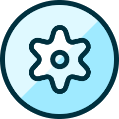 Cog Circle Icon from Ultimate Duotone Set
