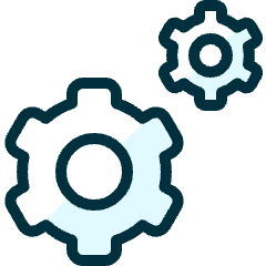 Cog Double 2 Icon from Ultimate Duotone Set