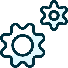 Cog Double 3 Icon from Ultimate Duotone Set