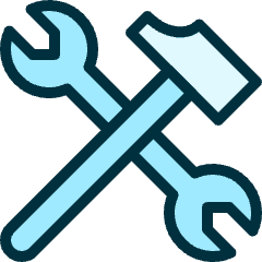 Hammer Wrench Icon from Ultimate Duotone Set