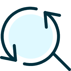 Synchronize Arrows Search Icon from Ultimate Duotone Set