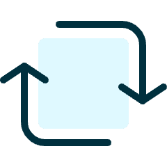 Synchronize Arrows Square 1 Icon from Ultimate Duotone Set