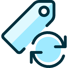 Tags Refresh Icon from Ultimate Duotone Set