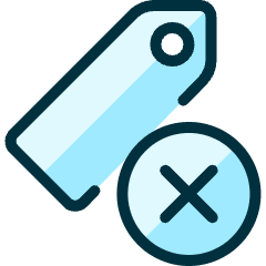 Tags Remove Icon from Ultimate Duotone Set