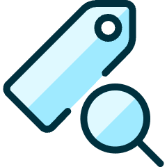 Tags Search Icon from Ultimate Duotone Set