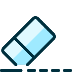 Eraser Icon from Ultimate Duotone Set