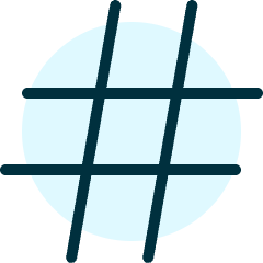 Hash Icon from Ultimate Duotone Set
