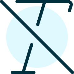 Italic Off Icon from Ultimate Duotone Set