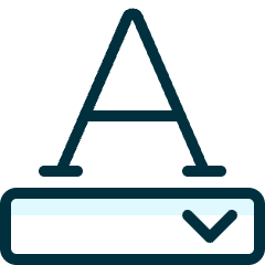 Text Options Icon from Ultimate Duotone Set